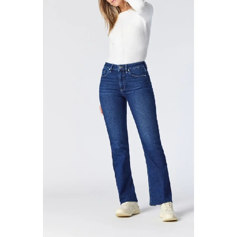 Mavi Maria Dark Brushed LA Blue Jeans Trendy Low-Rise Slim Jeans